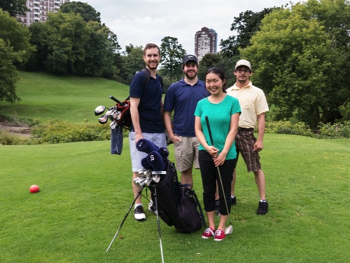 Team Molecular Structure and Fun: David Tulumello, Greg Cole, Julie Shi and Marty Smith

